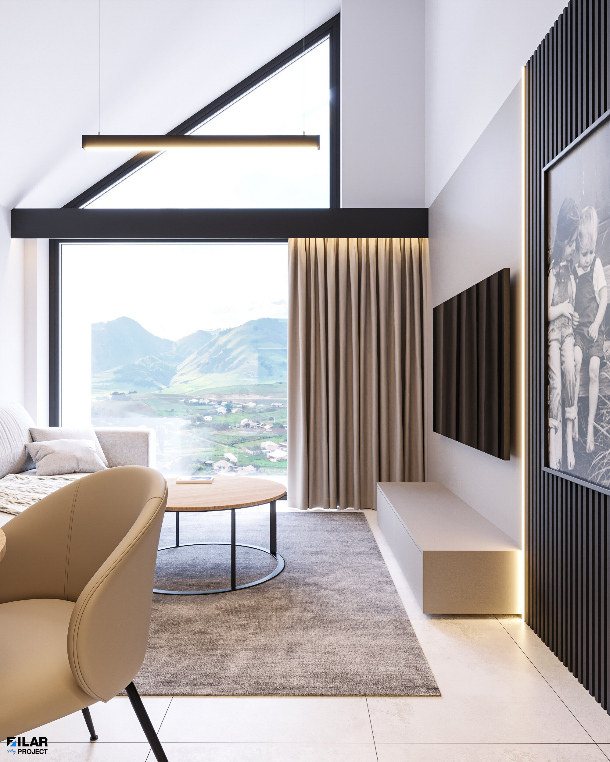 Luksusowy apartament z panoramicznym widokiem – Projekt wnętrz Krynica Zdrój Luksusowy apartament z panoramicznym widokiem na góry w Krynica Zdrój – Projekt wnętrz